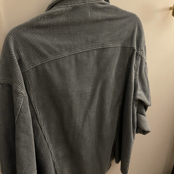 ZARA BLUE CORD SHIRT - Picture 3 of 4